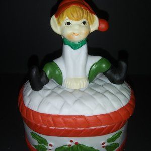 Elf on a trinket box too cute